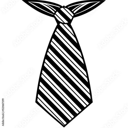 tie on white