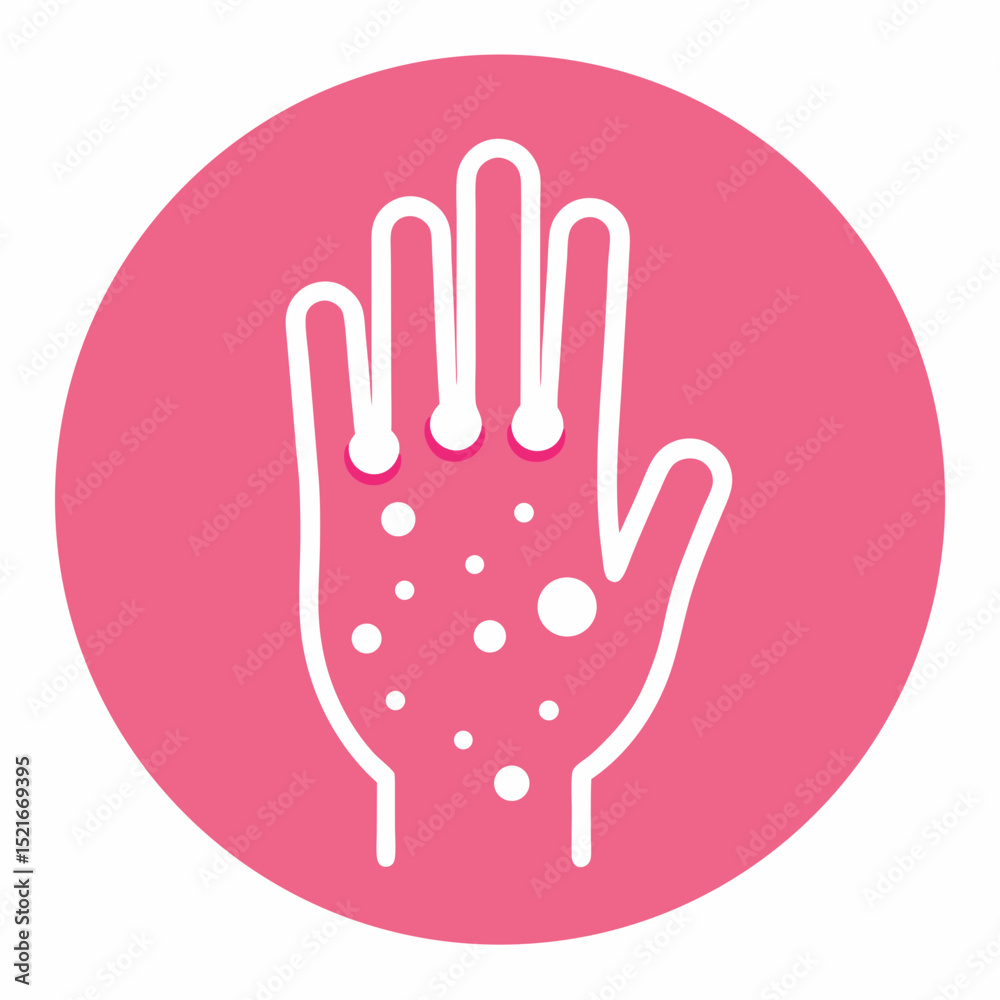 Fototapeta premium hand with pink heart