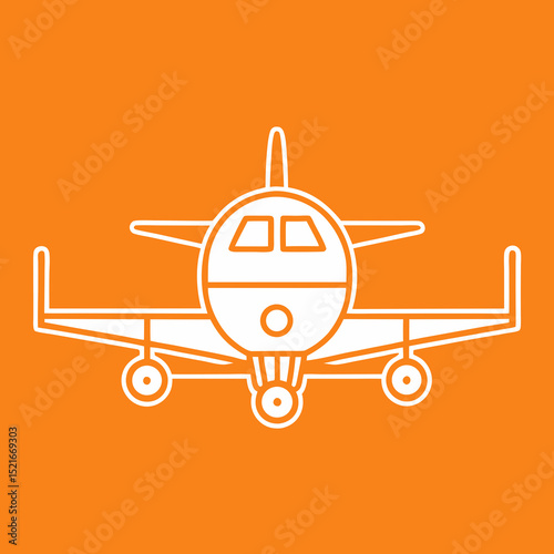 vector illustration of airplane