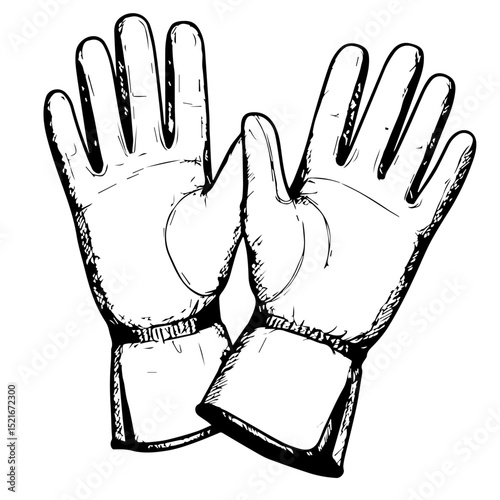 Pair of gardening gloves, durable work gloves for outdoor tasks, protective handwear for gardening or car maintenance. These gloves are perfect for various applications,