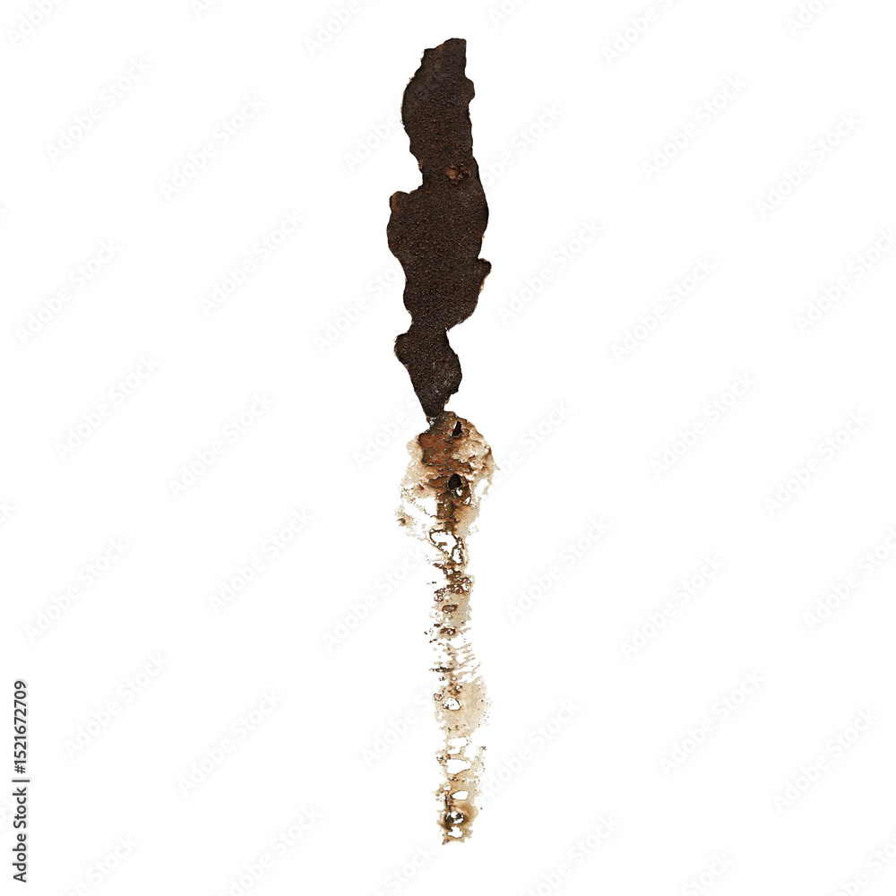 Fototapeta premium Rust Texture with Transparent Background – High Resolution Isolated Corrosion Surface