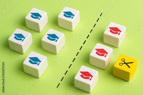 Educational Inequality Visualizing the Gap in Access to Higher Education and the Need for Equitable Opportunities for All Students.  Understanding the disparity and advocating for change.