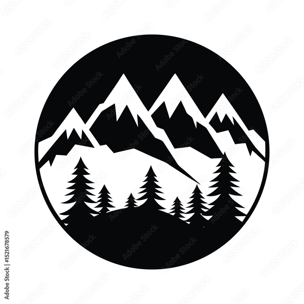 Obraz premium Mountain Landscape Nature Silhouette