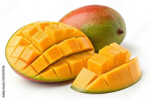 Mango fruit isolated on white background