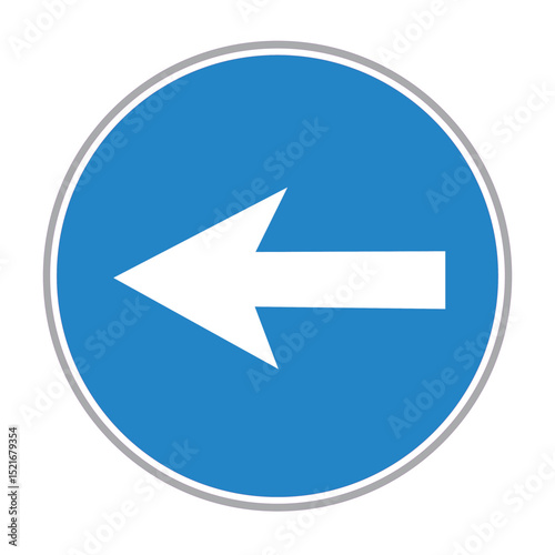 Turn Left sign vector illustration isolated on white background traffic symbols Free Download Turn Left sign vector illustration isolated on white background traffic symbols - GFXLoad
