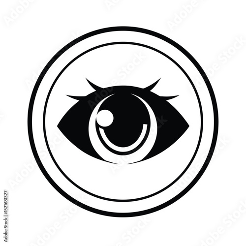 Anime Eye Icon For A Fandom Based Social App