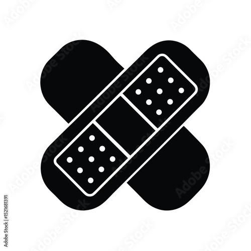 Plaster Icon Vector Flat And Clean Look