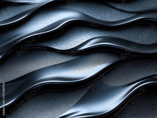Dark gray textured surface with soft, elegant, wavy lines pattern. Great for backgrounds, overlays or modern digital art designs.
