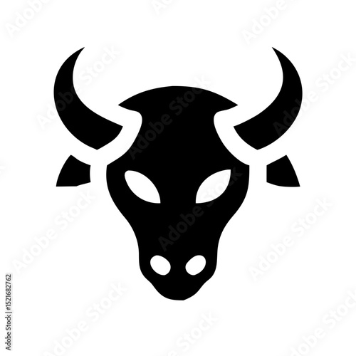 bull silhouette vector