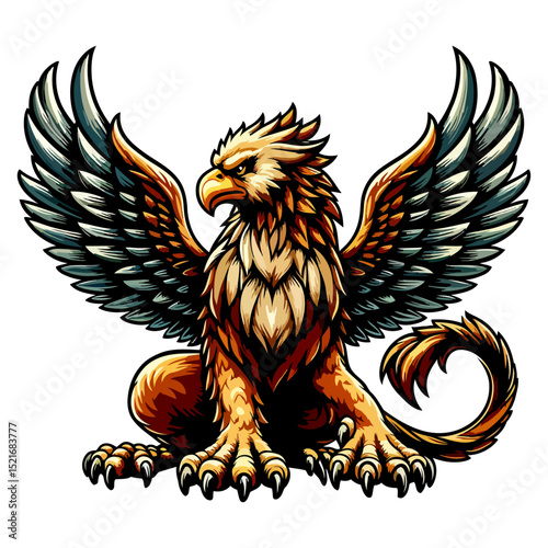 Majestic Griffin: A Mythological Creature of Power and Majesty