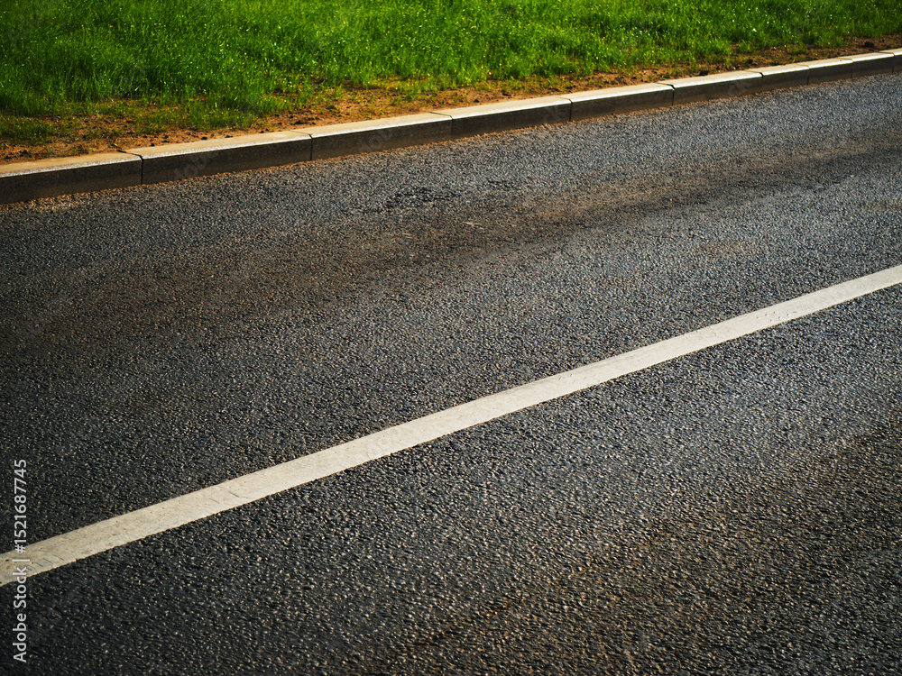 Fototapeta premium Empty diagonal automobile road transport backdrop