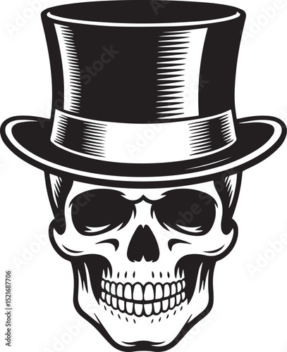 Skeleton with Top Hat