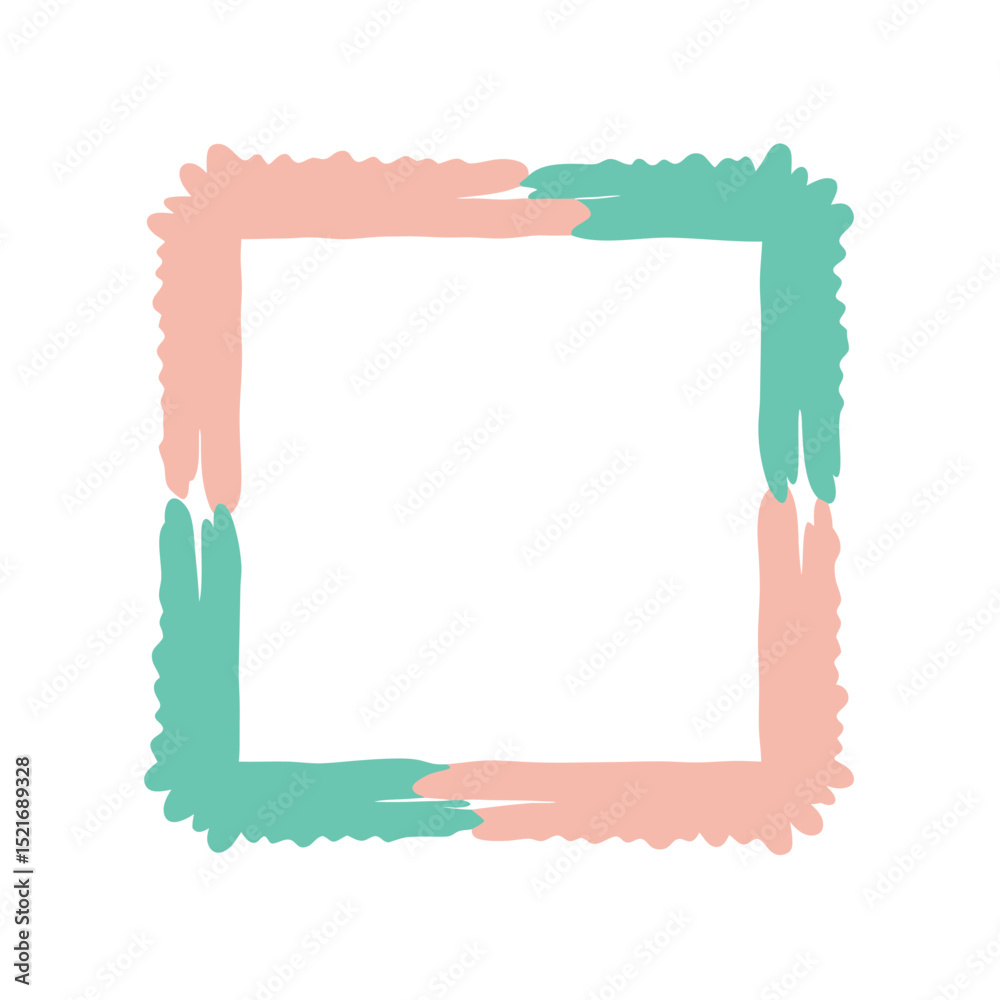 Obraz premium Brushstroke Frames and Borders Illustration