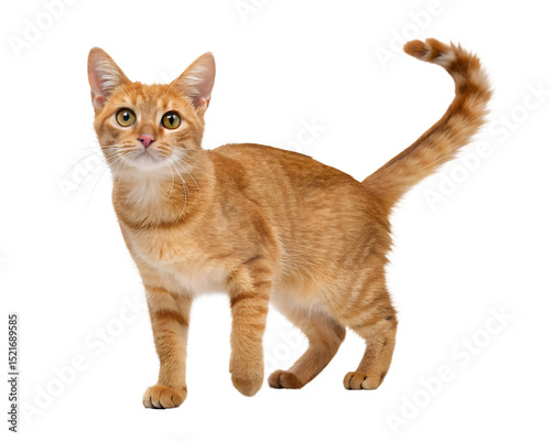 orange tabby cat short haired stripes