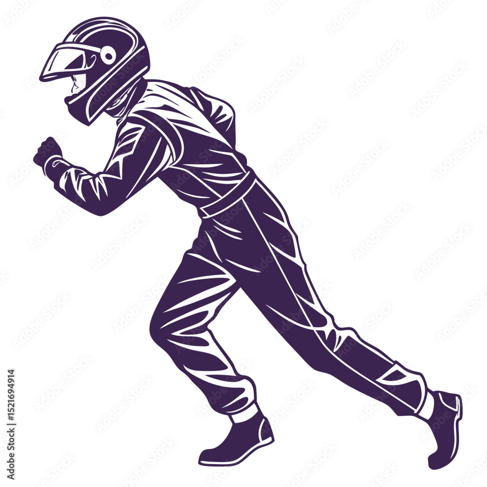 Naklejka premium american football player vector