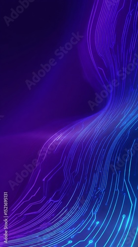 Vibrant Digital Waves Flowing Across a Dark Background Showcasing Futuristic ...