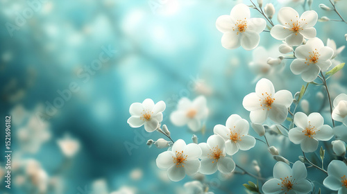 white blossom for background