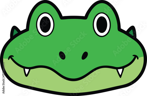 crocodile head icon clipart vector on transparent background