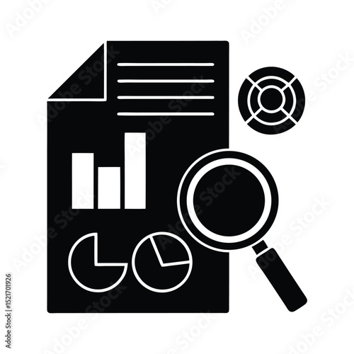 SEO Document with Magnifying Glass Icon