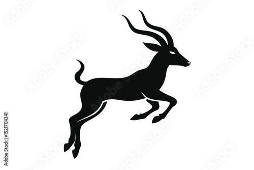 gazelle-or-antelope-isolated-animal-silhouette--ve (1).eps
