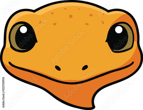 newt head icon clipart vector on transparent background
