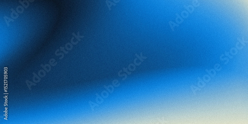 Abstract gradient background grainy texture. Blue white gradient. Modern background for social media and more.