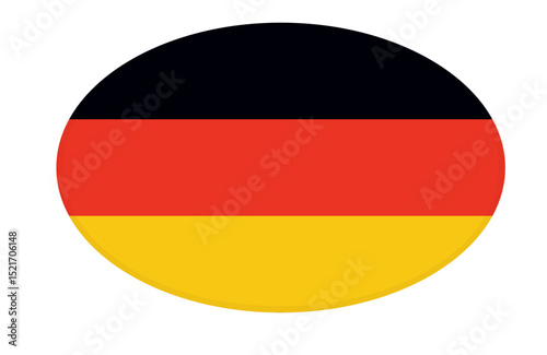Free Download Germany flag ellipse shaped. vector	 - GFXLoad