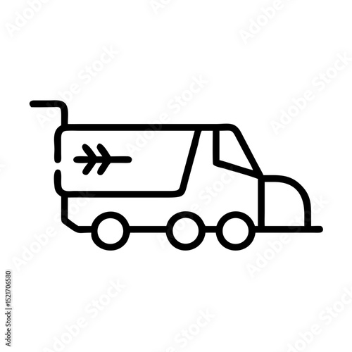 Zamboni machine vector illustration with simple design and copy space
