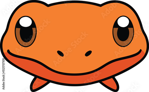 salamander head icon clipart vector on transparent background
