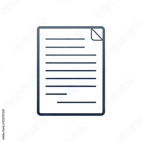 Contract  Icon isolated on transparent background