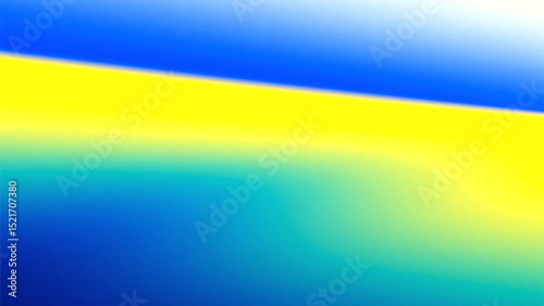 Energetic Vibrant Gradient from Deep Blue to Bright Yellow with Soft Blurred Middle and Asymmetrical Flow