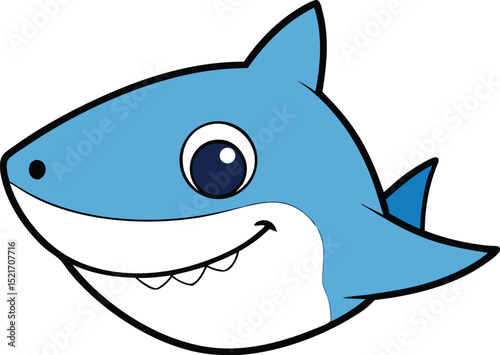  shark icon clipart vector on transparent background
