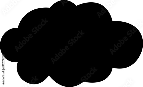 Cloud icon. Blue sky cloud vector isolated on transparent light blue background. Cartoon weather illustration. Fluffy nature environment symbol for web and app.