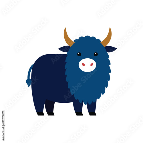 cute yak vector