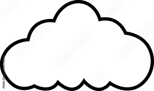 Cloud icon. Blue sky cloud vector isolated on transparent light blue background. Cartoon weather illustration. Fluffy nature environment symbol for web and app.