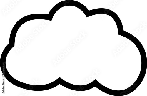 Cloud icon. Blue sky cloud vector isolated on transparent light blue background. Cartoon weather illustration. Fluffy nature environment symbol for web and app.