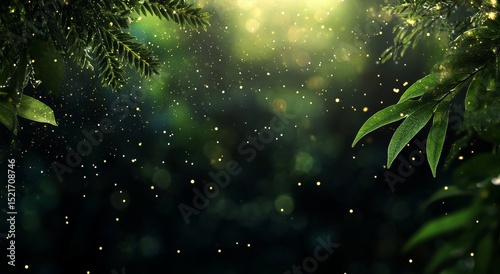 Green Grass With Vibrant Leaves Under a Clear Blue Sky in a Serene Outdoor Se...