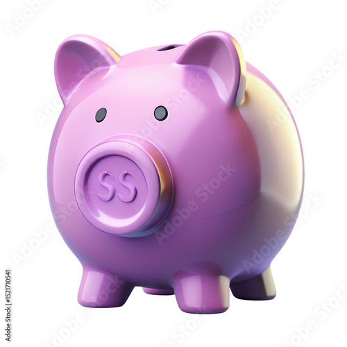 3D Savings  Icon isolated on transparent background