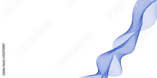 Abstract blue background with a glowing abstract waves. Abstract wave element for design. Digital frequency track equalizer, Futuristic background design. Long exposure, Light painting photography.