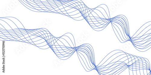 Abstract blue background with a glowing abstract waves. Abstract wave element for design. Digital frequency track equalizer, Futuristic background design. Long exposure, Light painting photography.