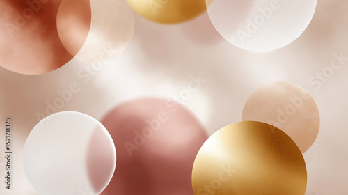Colorful abstract circles create a modern, elegant background for design or decoration