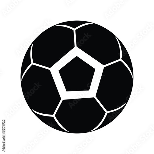 Simple Soccer Vector on White Background