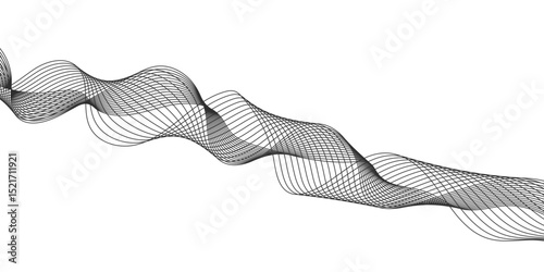 Abstract black background with a glowing abstract waves. Abstract wave element for design. Digital frequency track equalizer, Futuristic background design. Long exposure, Light painting photography.
