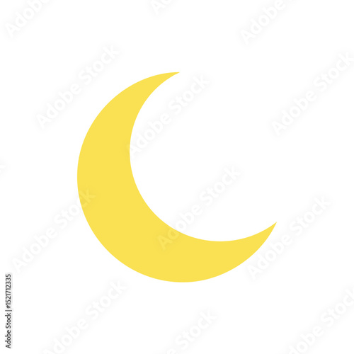 Crescent moon icon design element 48