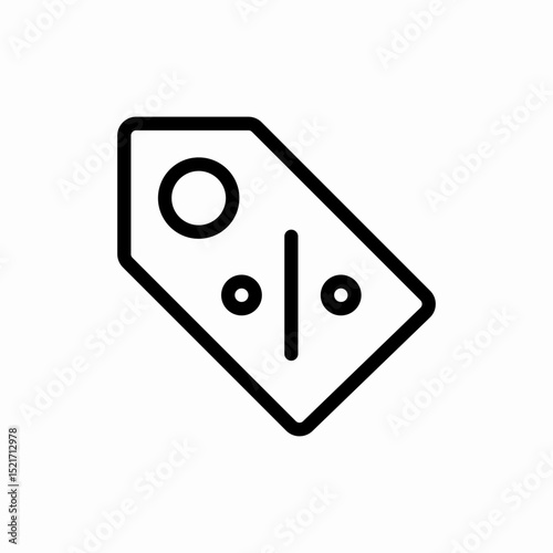 Price tag sale label icon vector sign