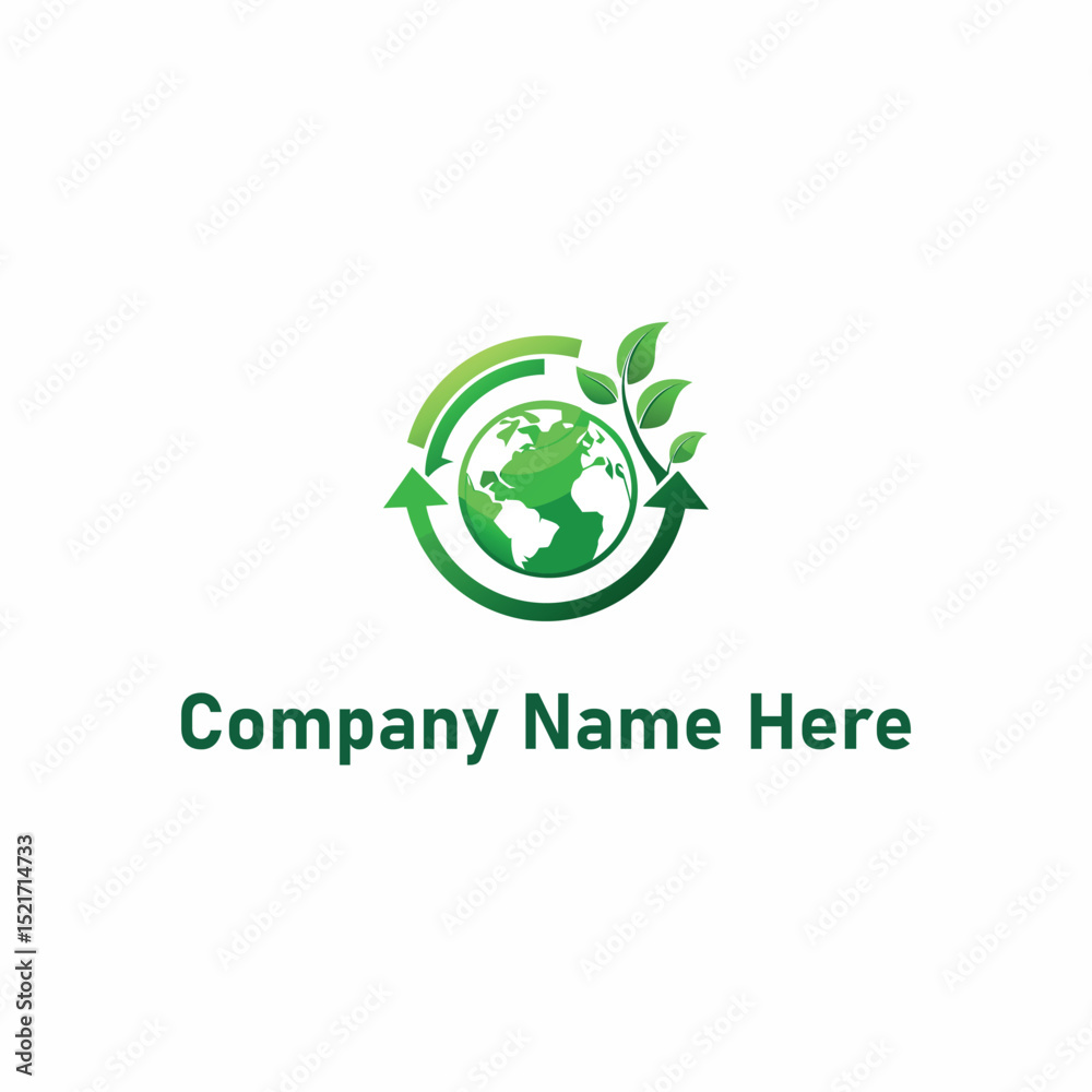 Fototapeta premium Eco-friendly logo