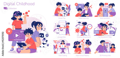 Digital Childhood Activities with Modern Technology