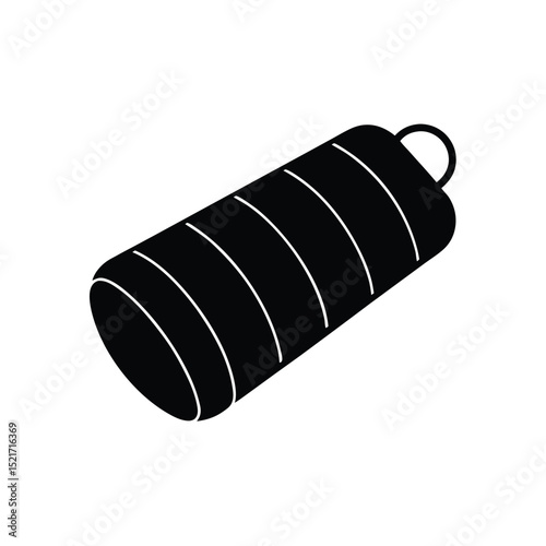 Sleeping Bag Icon Vector in Flat Clean Style