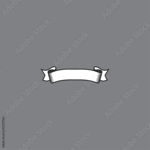 Ribbon web element Icon flat vector design