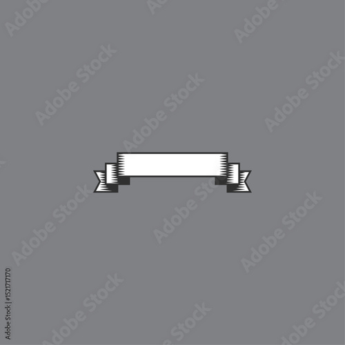 Ribbon web element Icon flat vector design
